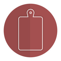 kitchen board wooden icon vector illustration design