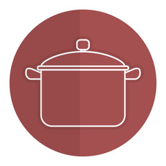 kitchen pot isolated icon vector illustration design