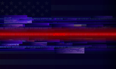 internet with american flag