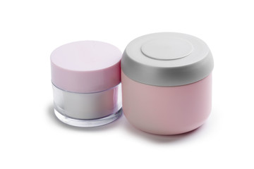 a tube of cosmetics on white background