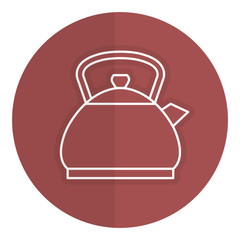 kitchen teapot isolated icon vector illustration design