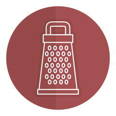 Kitchen grater isolated icon vector illustration design