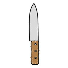 kitchen knife isolated icon vector illustration design