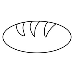 delicious bread isolated icon vector illustration design