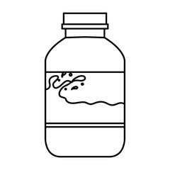 milk bottle isolated icon vector illustration design