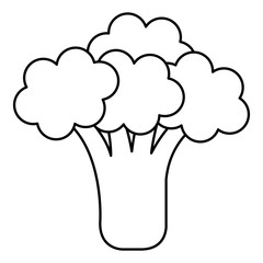 broccoli fresh isolated icon vector illustration design