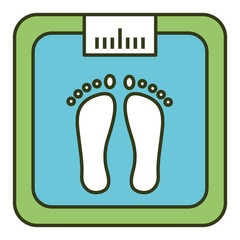 bathroom weight scale icon vector illustration design