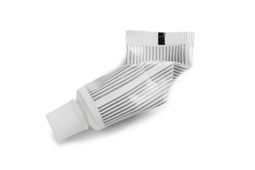 Dental toothpaste isolated on white background