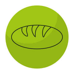 delicious bread isolated icon vector illustration design