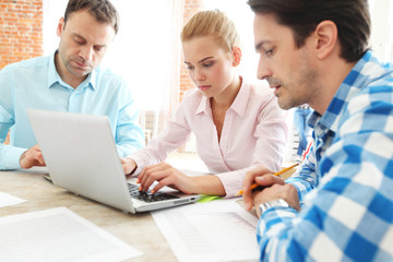 Business team work together