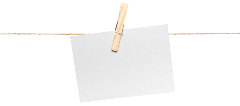 cards on rope, copy space