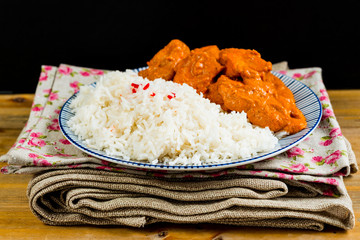 Handmade Indian curry chicken rice