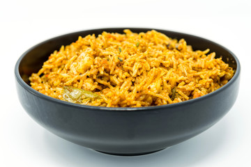 Homemade Chinese fried rice with vegetables