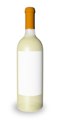 bouteille de vin blanc