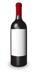 bouteille de vin rouge