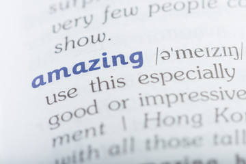 Obraz premium Dictionary definition of word