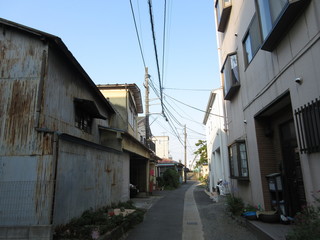 Fototapeta na wymiar Back road of Japan