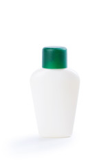 a tubes of cosmetics isolated on white background