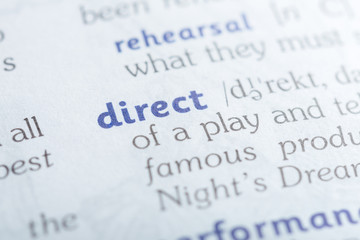 Dictionary definition of word