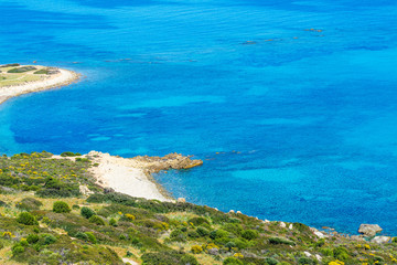 Colorful coastline in Sardinia