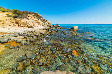 Rocks in Santa Giusta shore