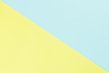 Yellow and light blue paper pastel tone