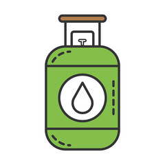 Propane gas tank icon vector illustration design