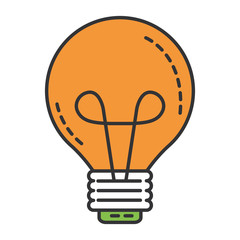 bulb light isolated icon vector illustration design