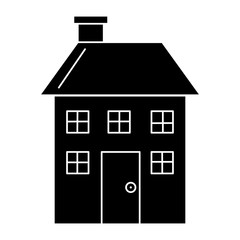 exterior house isolated icon vector illustration design