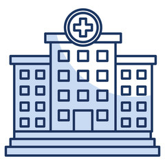 hospital building isolated icon vector illustration design