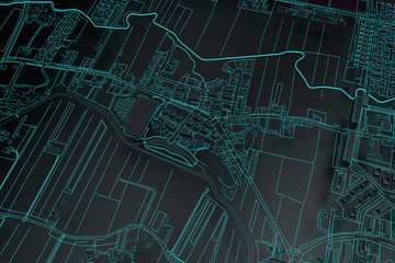 cartography map city