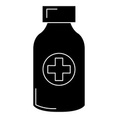 bottle drugs isolated icon vector illustration design