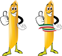 pasta italiana tipo penna rigata