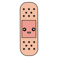 cure band kawaii character vector illustration design