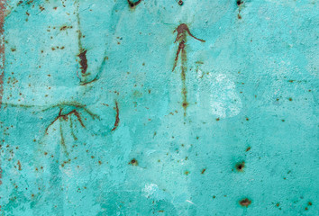 turquoise rusty texture