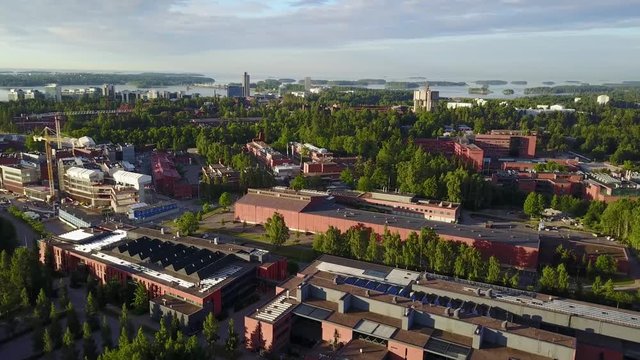 Aerial view of Espoo city, Finland