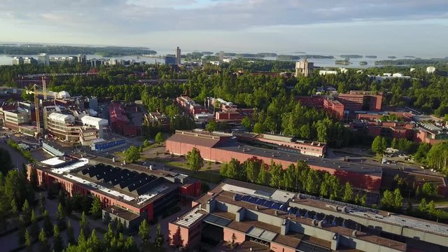 Aerial view of Espoo city, Finland