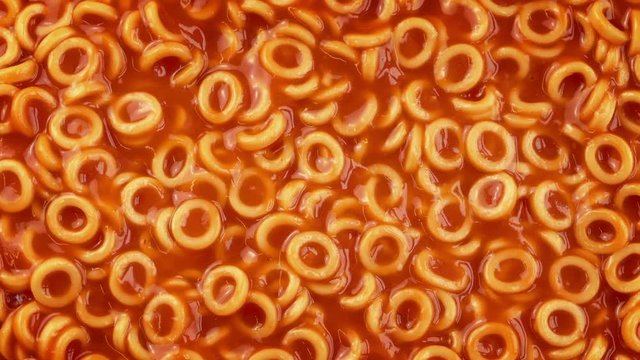 Pasta Rings In Tomato Sauce