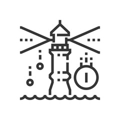Sea watchtower icon