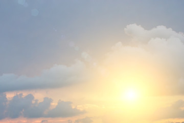 Evening sunlight orange hot zone.