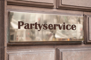 Schild 205 - Partyservice