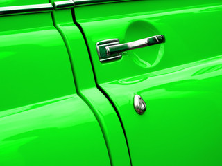 Old retro car on exhibition