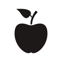back to school apple symbol icon