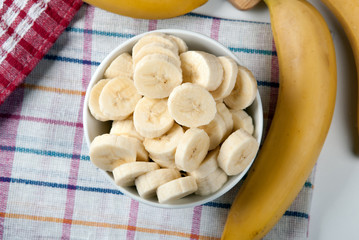 still life of fresh bananas