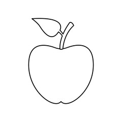 back to school apple symbol icon