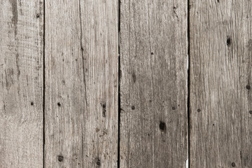 old wood floor pale color for background texture with rust nail