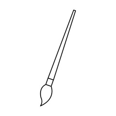 brush icon paint school supply creativity artistic