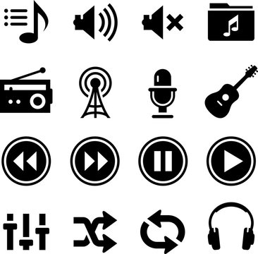 Audio Icons - Black Series