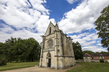 Fototapeta na wymiar Primatice chapel, Chaalis abbey, Chaalis, France