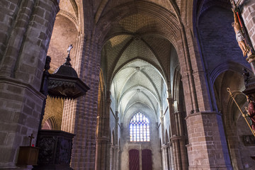 Fototapeta premium Saint-Aubin church in Guerande, France